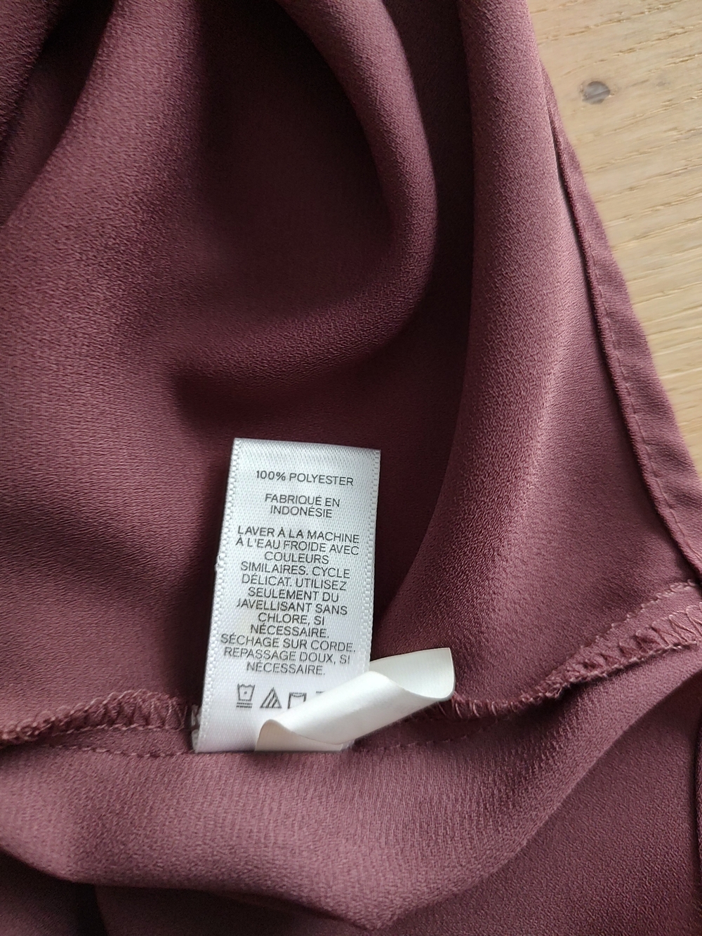 Express Womens Zip-Front Cap Sleeve Blouse - Mauve - Picture 10 of 11